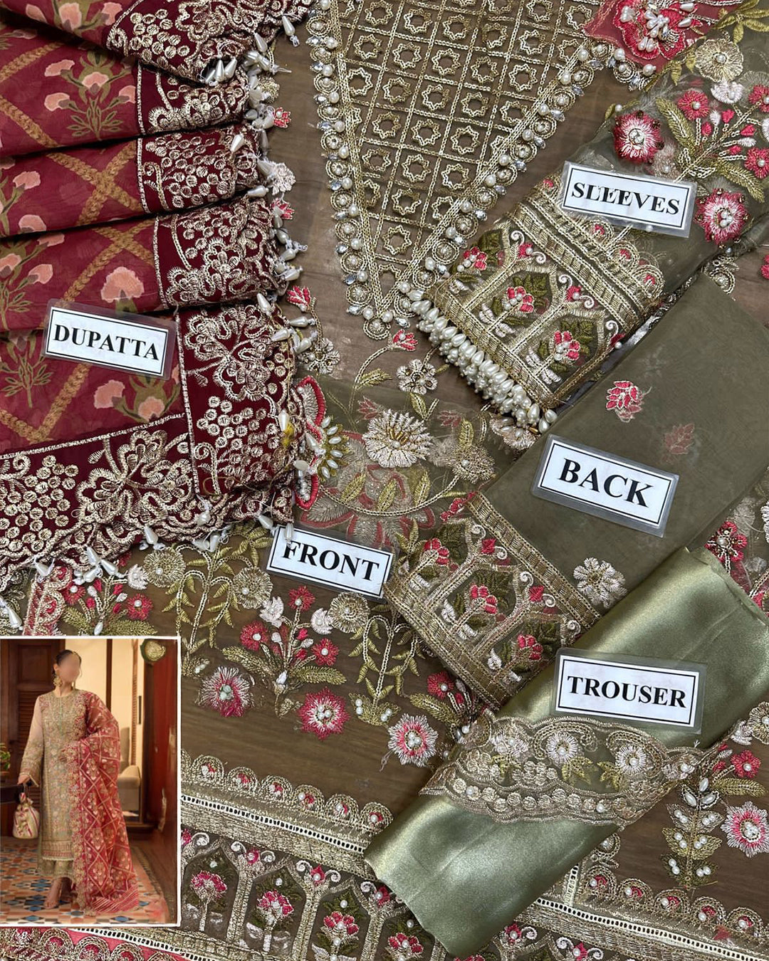 Royal Crimson Pearl Charm