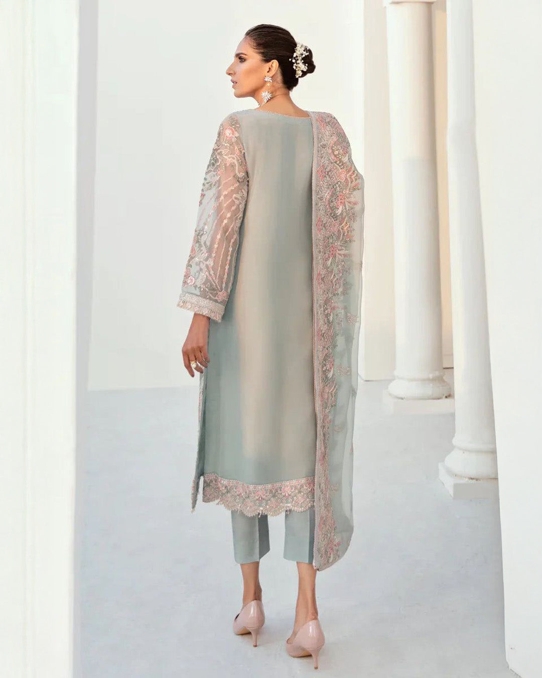 Chiffon Embroidered Elegance