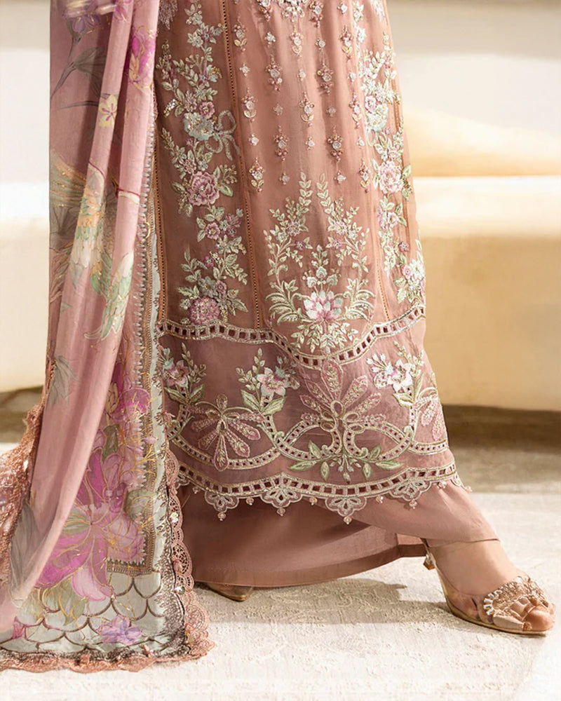 Mauve Pink Chiffon Ensemble