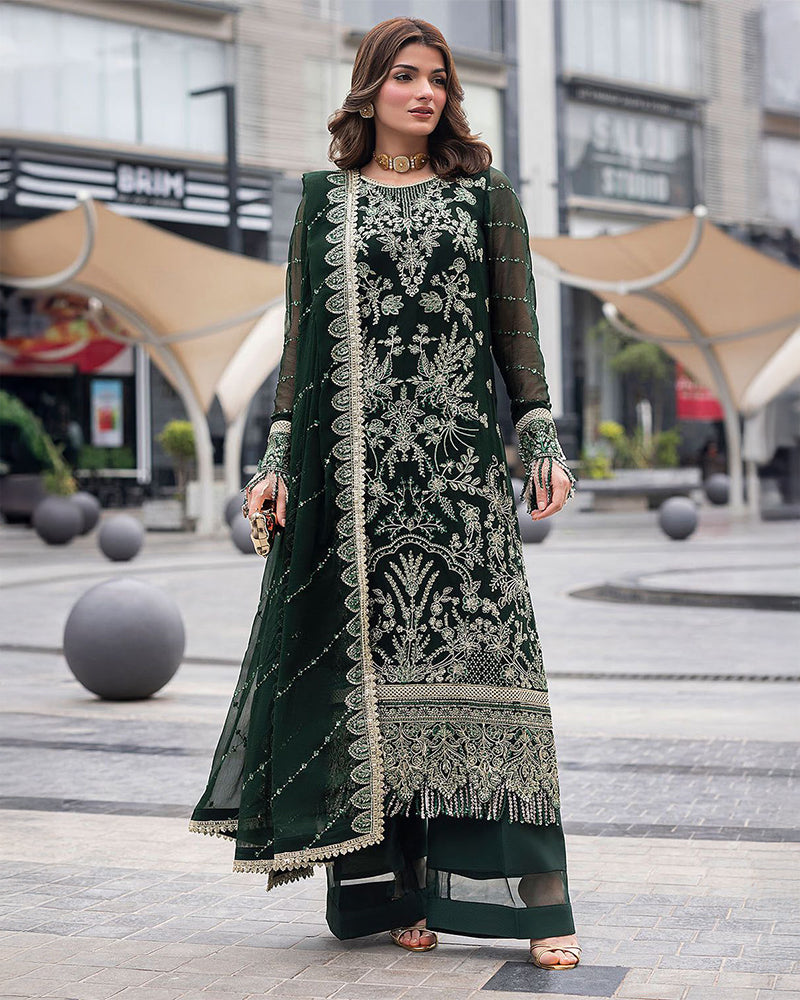 Embroidered Chiffon Suit