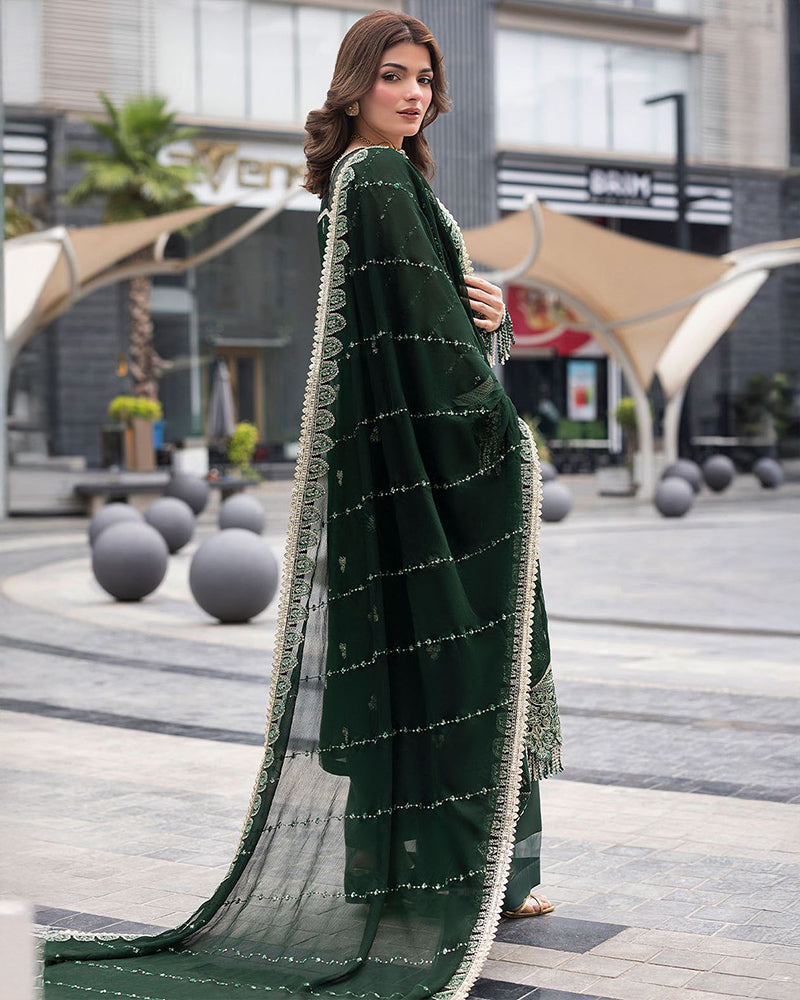 Embroidered Chiffon Suit