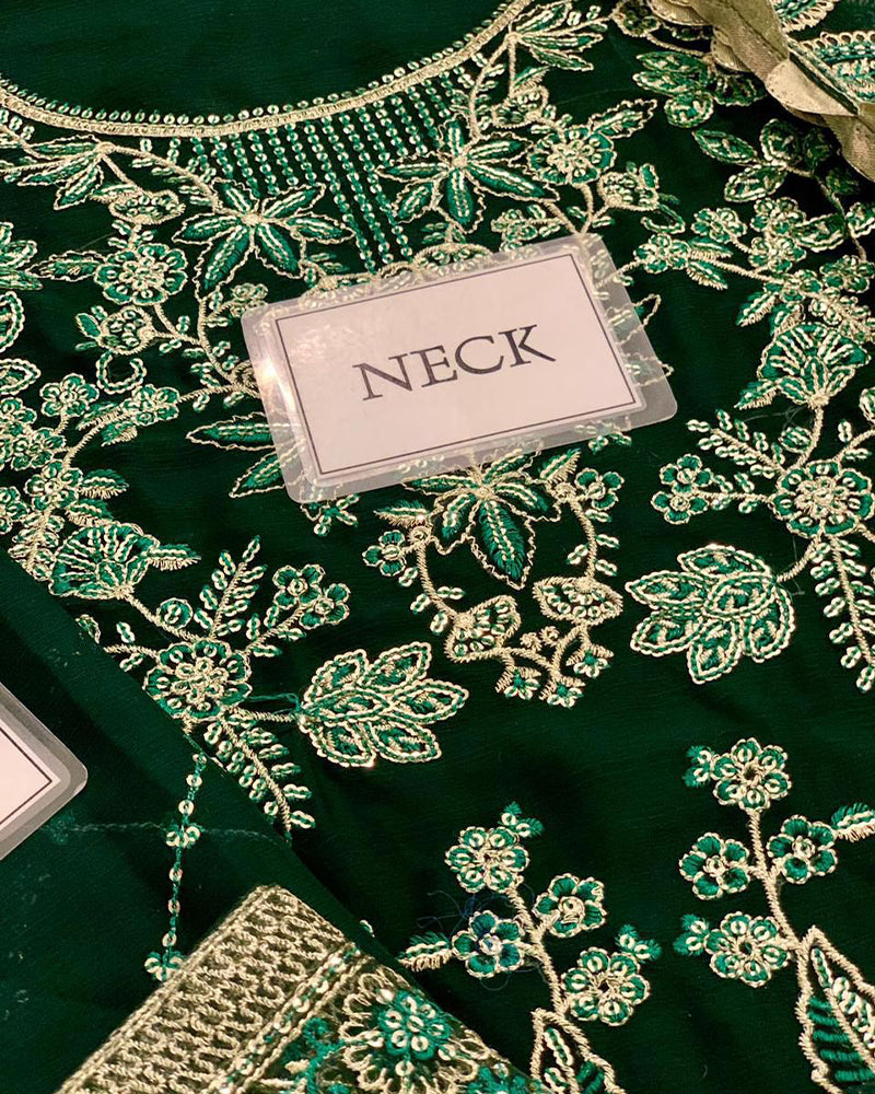 Embroidered Chiffon Suit