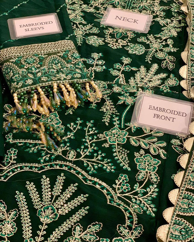 Embroidered Chiffon Suit