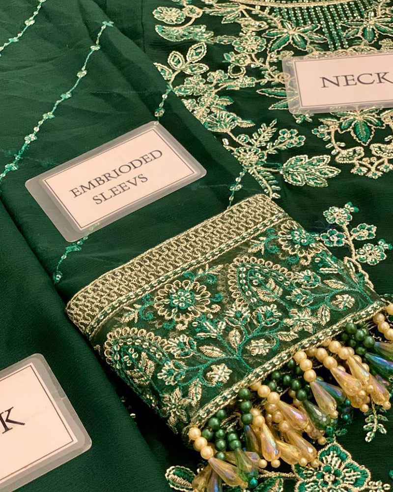 Embroidered Chiffon Suit