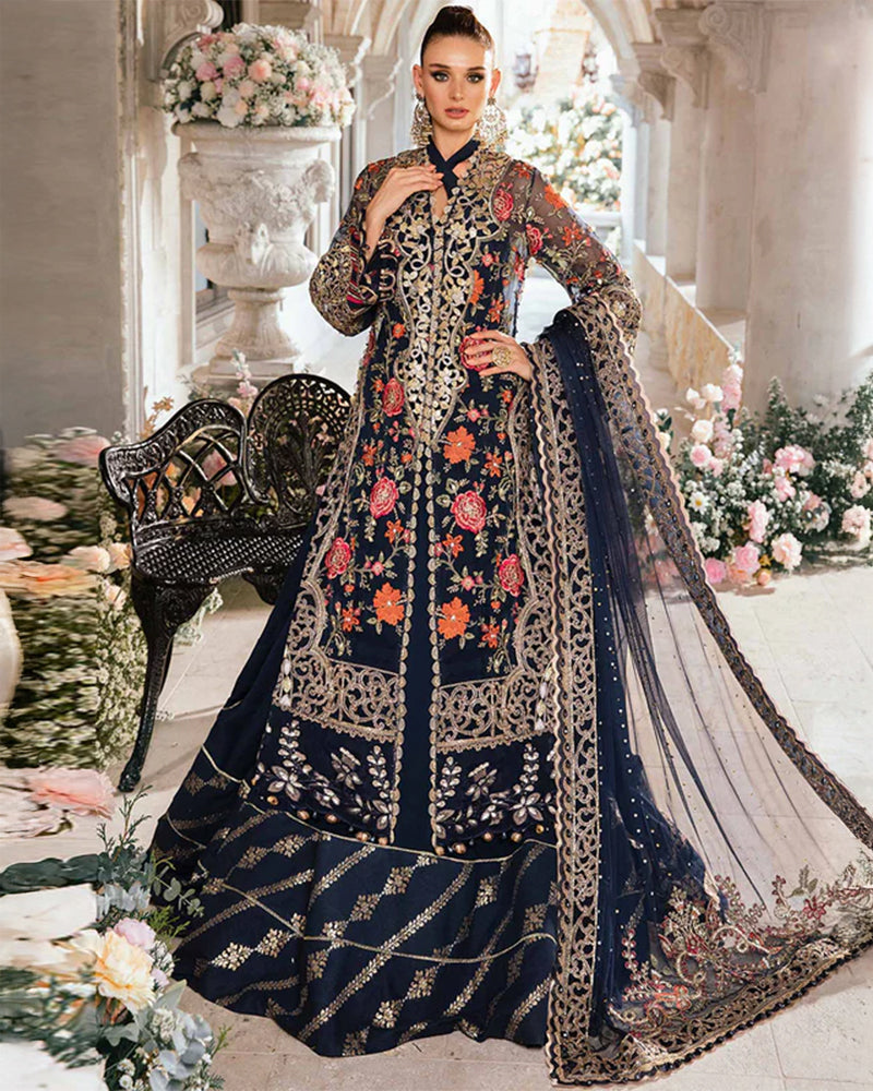 Royal Blue Embellished Couture