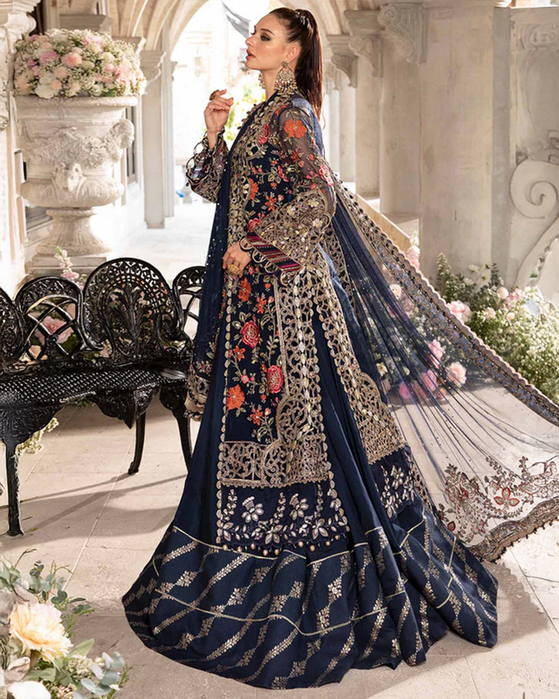 Royal Blue Embellished Couture
