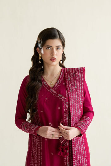 Zaib Noor Elegance - Unstitched 3PC