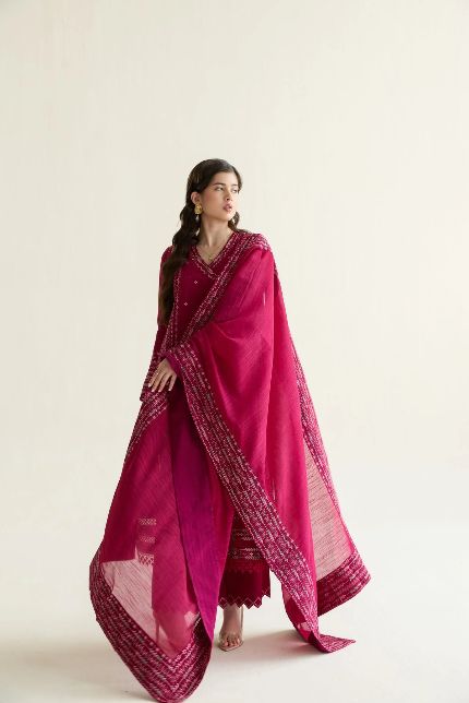 Zaib Noor Elegance - Unstitched 3PC