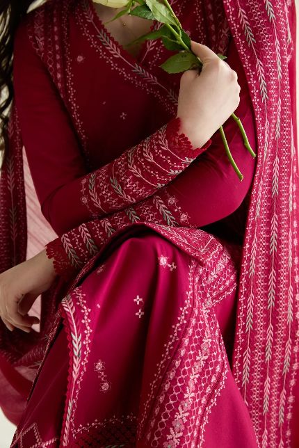 Zaib Noor Elegance - Unstitched 3PC