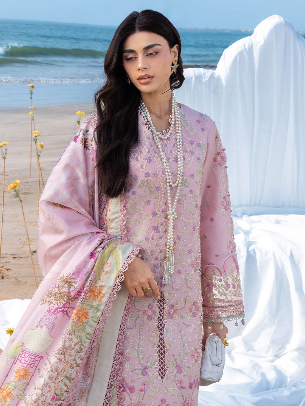 Mahnur Ivory Grace- Unstitched 3PC