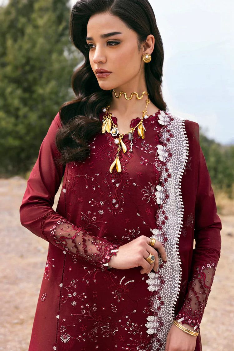 Midnight Ivory Grace (Unstitched 3PC)