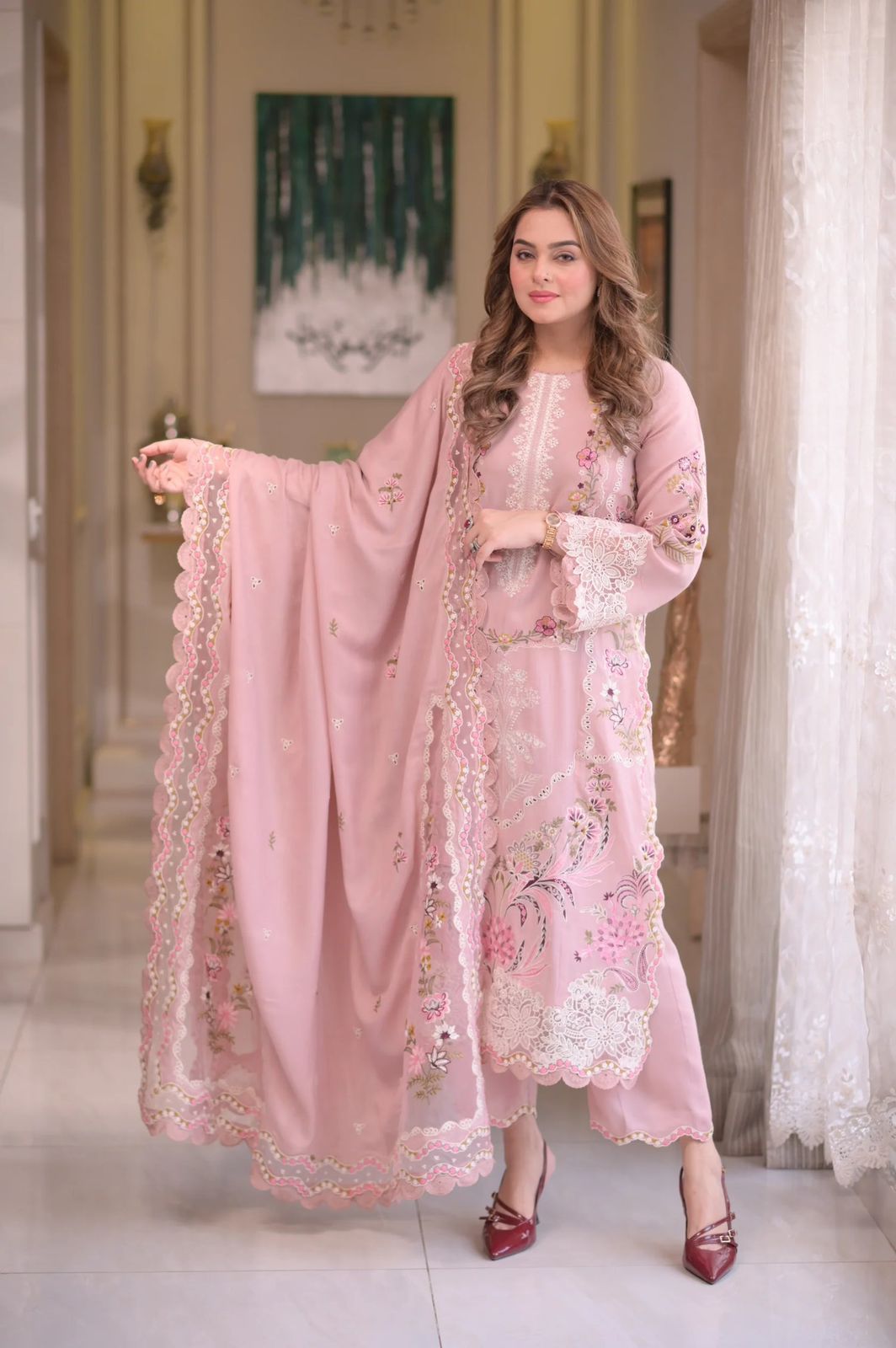 Aneela Luxe Breeze - Unstitched 3PC